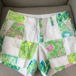 Lilly Pulitzer patchwork shorts